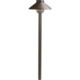 Kichler 15821AZT, Landscape LED Low Voltage Cast Aluminum Landscape Path Lighting LED, Bronze