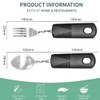 2 Pieces Parkinson Cutlery with Thick Handle, Cutlery Set for