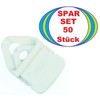 50 x Holdon® Mini Clip White – Clamp Mounting Eyelet