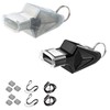 Starvway Sports referee whistle, 2-piece set of triangular shaped bean