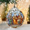 Nativity Scene Ornament, Jocidea Nativity Christmas Ornaments, Nativity Ornaments for