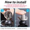 XPOOP 4 x Metal Gas Hob Knobs, 6 mm Rotary
