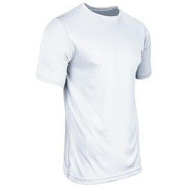 Champro Men's Standard Vision Lightweight Polyester T-Shirt Jersey, White, Adult Large