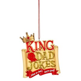 Ganz King of Dad Jokes Christmas Ornament