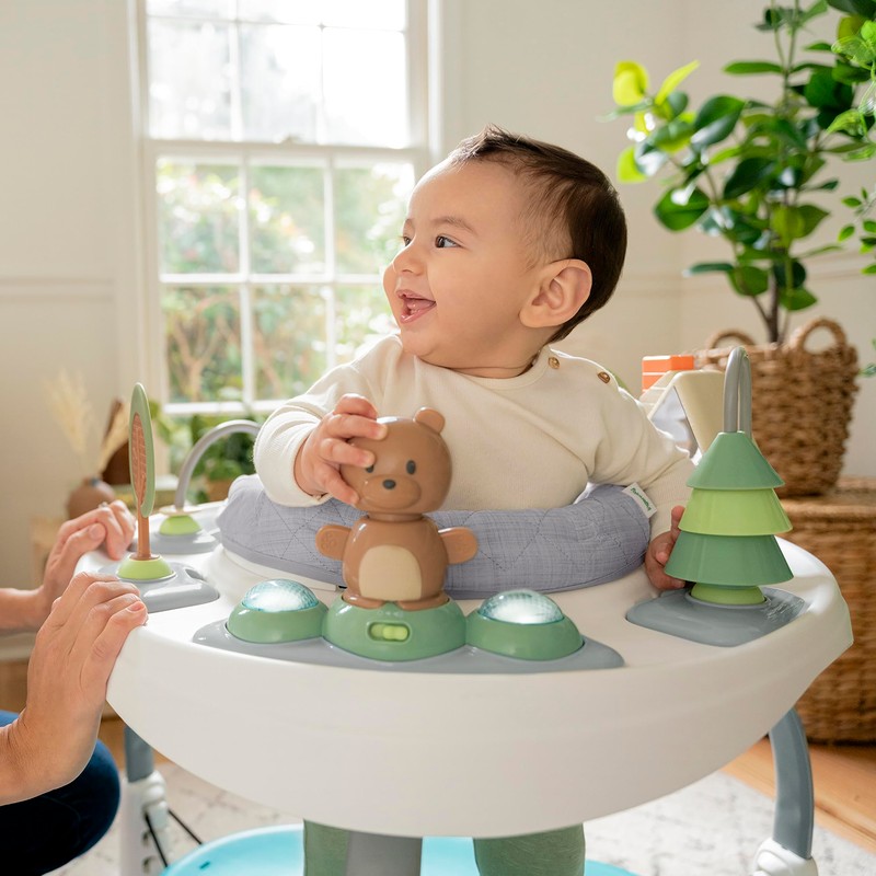Ingenuity Spring & Sprout 2-in-1 Baby Activity Center Jumper and