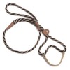 Mendota Pet Dog Walker, Martingale Style Leash - Leash & Collar Combo, Made in The USA - Mocha, 3/8 in x 4 ft - for Small/Medium Breeds
