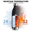Stainless Steel Water Bottle, 1 Litre, BPA-Free, Double-Walled Insulated Flask,