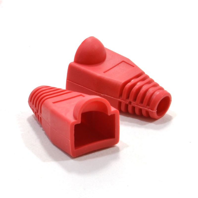 kenable Boot RJ45 Cat 5e 5mm Ethernet Network Cables RED