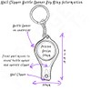 I Love Bali Nail Clippers Bottle Opener Metal Keyring, silver