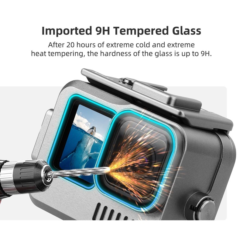 Transparent Underwater Diving Waterproof Housing Case Action Camera Case Cover