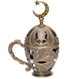 Aowdsye Frankincense Resin Incense Burner, Charcoal Incense Burner with Handle for Bakhoor Myrrh Cone Incense, for Yoga Aromatherapy Meditation, Decor for Home Office