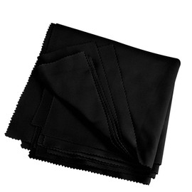VCRANONR Pack of 10 Microfibre Glasses Cleaning Cloths Soft Microfibre Cloths 30 x 30 Black Record Cleaning Microfibre Cloth for Record Cleaning Microfibre Cloth