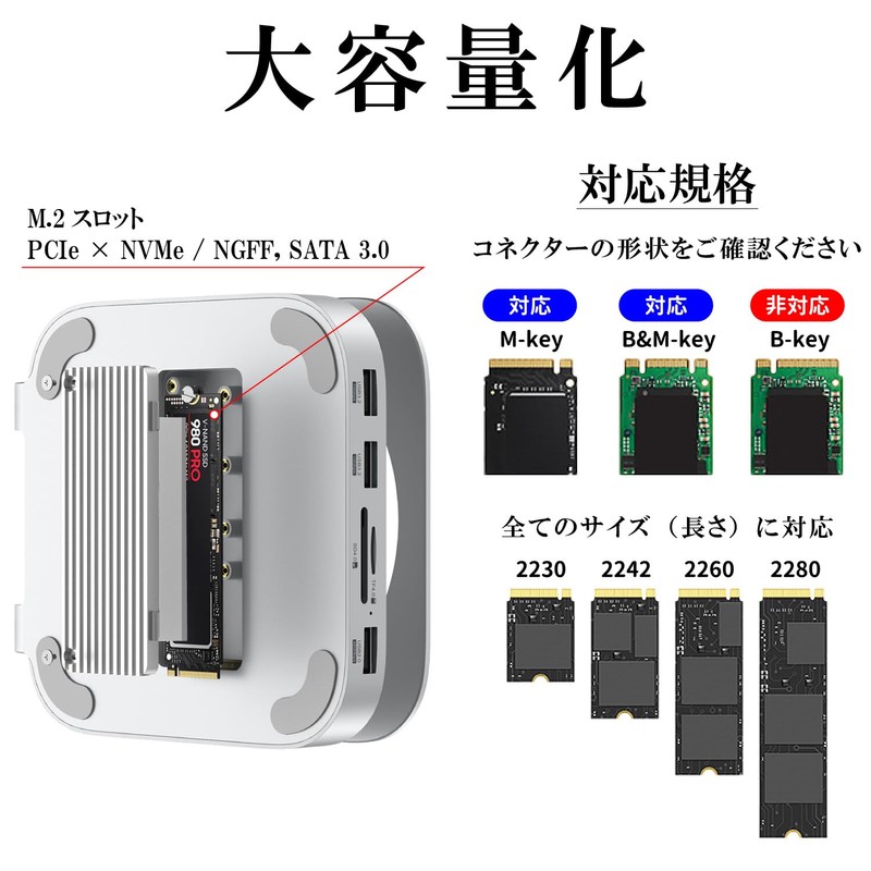 Mac mini M4 Docking Station 2024 (Model Number: MC60H) /
