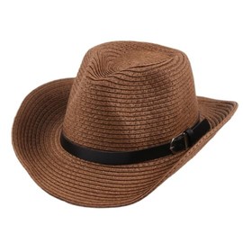 Kinder Strohhut Panamahut Strandhut Jungen Mädchen Sommer Sonnenkappe Anti-UV Jazz Hut Sommerhut Strandkappe Beach Hat für 3-8 Jahre (DE/NL/SE/PL, Alphanumerisch, Einheitsgröße, Kaffee)