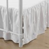 Tufted Bed Skirt Queen Size, Ruffled Bed Skirts with Split