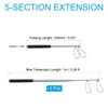 PATIKIL 2pcs 3.3ft Telescopic Handheld Flagpole Tour Guide Flagpole Stainless
