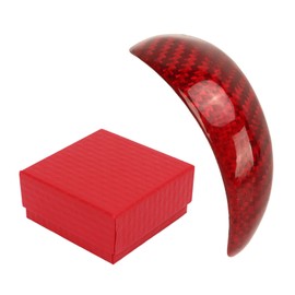 Gear Shift Knob Cover Red Red Carbon Fiber Shifter Lever Head Trim Center Decor Sticker Replacement for Infiniti G35 G37 G25 FX35