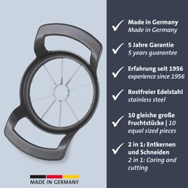 Westmark Divisorex Special Dark Edition 5110226Z Apple and Pear Divider Diameter 9 cm High-Quality Special Coating Aluminium / Rustproof Stainless Steel Anthracite