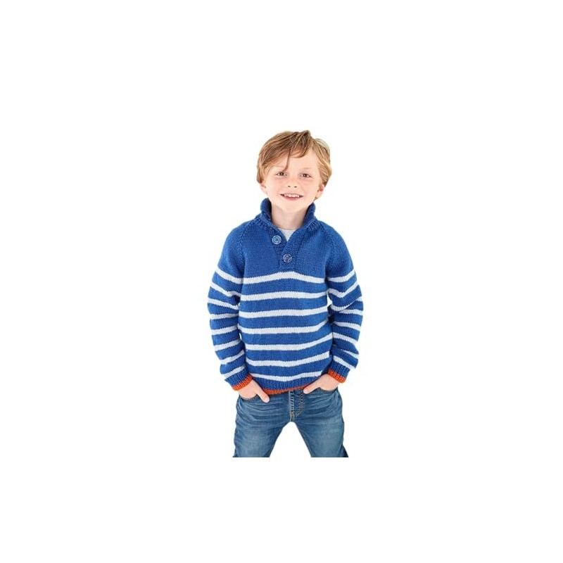 King Cole Mens & Boys DK Knitting Pattern Striped or