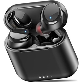 TOZO T6 Auriculares inalámbricos, auriculares Bluetooth, auriculares intrauditivos con sonido estéreo, 50 horas de reproducción, llamada clara AI, est