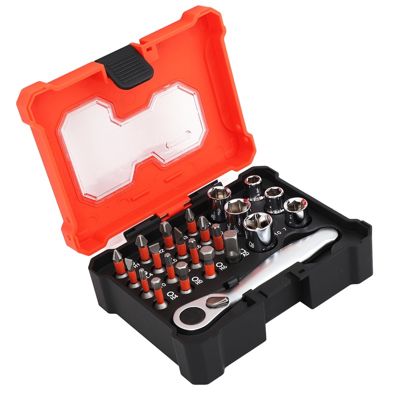 23 Pcs Socket Wrench Set Multi Functional 1/4 Inch Drive