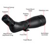 JoyDate 20-60x85mm HD Spotting Scope for Target Shooting with Smartphone