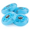 Wheelgoo 8pcs Inline Skate Wheels Led Light-Up Wheels 64/70/72/76/80mm w/Bushings