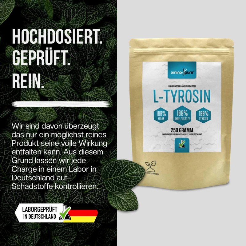 aminopure® Pure Tyrosine Powder, Pure L-Tyrosine without Additives, Fermentation from