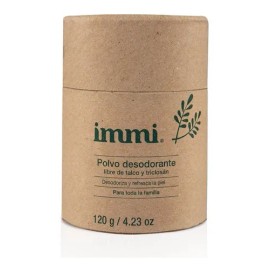 Immi Desodorante Natural Polvo Libre de Talco y Aluminio con Fécula de Arrurruz