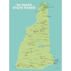 Best Maps Ever New Hampshire State Parks Map 18x24 Poster