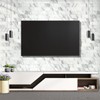 AULIGET 4-Piece White Marble Look Peel and Stick Backsplash Wall