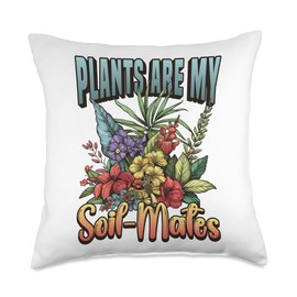 Ethnobotany Plants Soil-Mates Plant Genetics Ethnobotanist Throw Pillow