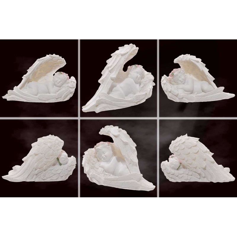 Decorative Angel "Sweet Dreaming Angels", Set of 2 Sleeping Miniature