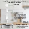 Artcome 28 Pcs Fermentation Kit-5 Stainless Steel Fermentation Lids, 5