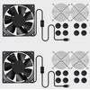 upHere PC Fan,80mm Silent USB Fan with 3 Adjustable Wind