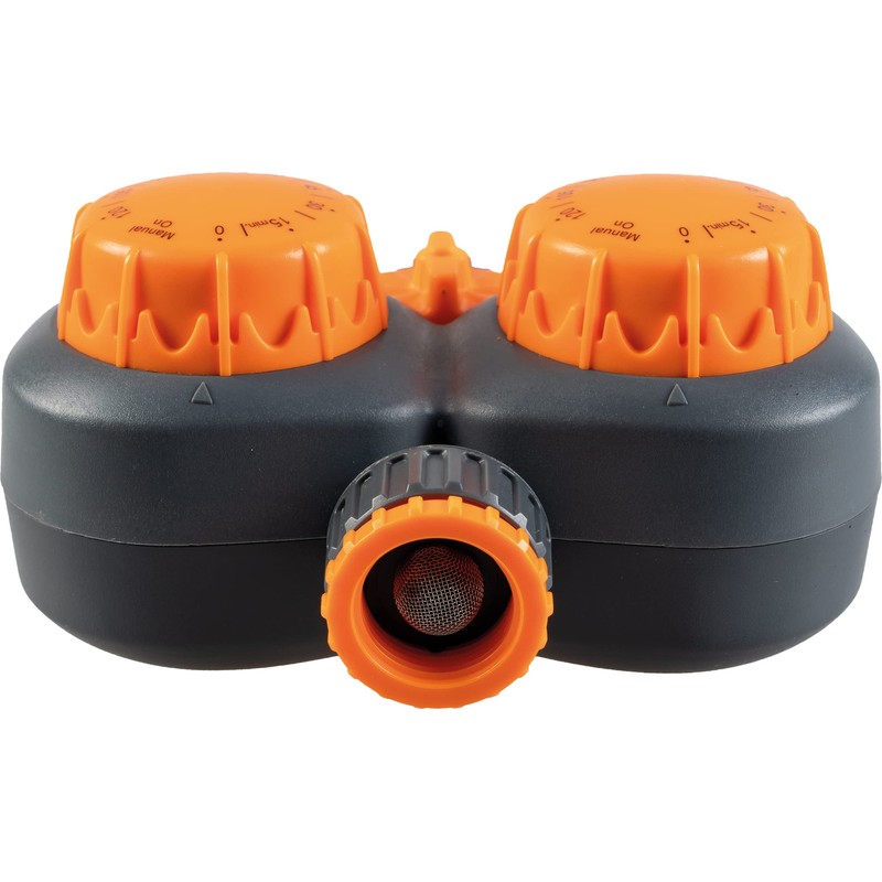 Double Head Mechanical Sprinkler Timer - 3 water outlets in
