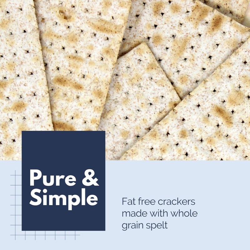 Snacktery Original Spelt Flatbread Crackers - All Natural Spelt Crackers