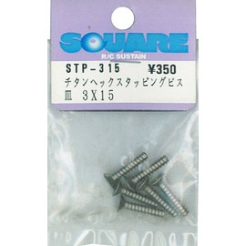 STP-315 3x15 Titanium Hex Plate Tapping Screws (Pack of 6)