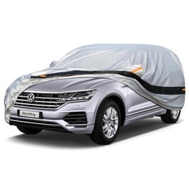Holthly SUV Car Cover Custom Fit VW Touareg 2002-2018, Car Cover Waterproof All Weather for Automobiles, Sun Rain Dust UV Protection. (Ships from US Warehouse, Arrive Within 3-7 Days)