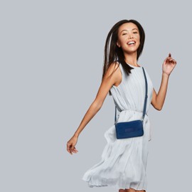 NuPouch Malibu Crossbody, azul marino, marino