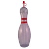 Large Bowling Pin Water Bottles Clear - 6 Pack