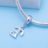 SOUKISS Letter E Charm Sterling Silver 925 Initial A-z Alphabet