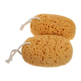 OATIPHO 2 Bolas De Baño De Esponja Con Forma De Panal Color Caqui