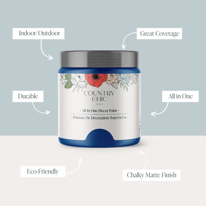 Country Chic All-in-One Chalk Paint for Furniture, Cabinets, Home Decor,