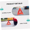 Parliky 3Pcs Reflective Warning Triangles for Vehicles Foldable Safety Triangles