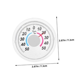 GANAZONO Thermometer Wall Mount Temperature Gauge Accurate Room and Window Thermometer