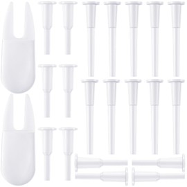 HINZIC 22pcs Yoga Ball Plug, Fitness Exercise Ball Air Stopper Plug Pin Adapter Kit, Exercise Ball Plug Replacement Kit (Small, Large)