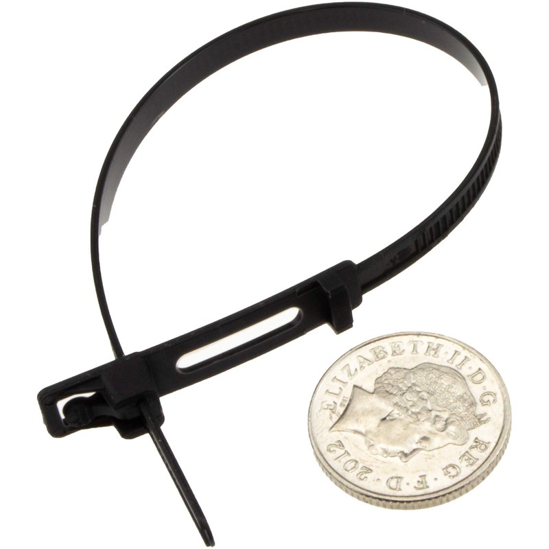 Easy Release Cable Ties 4.8 mm x 220 mm Releasable