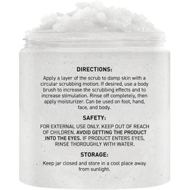 Brooklyn Botany - Exfoliante corporal con leche de coco, 100% natural, anticelulítico, exfoliante corporal con sal del Mar Muerto y aceites esenciales, 10 onzas