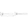 Stahlwille 11231011 411 Feinzahnknarre 1/4 Zoll, 118 mm